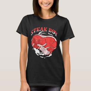 Steak-Junge für Fleischliebhaber und BBQ-Fans beim T-Shirt