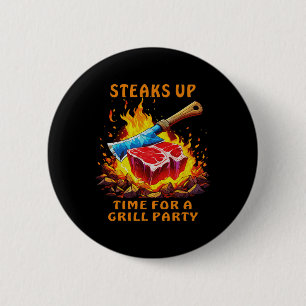 Steak-Rbarbecue-Party Lustige Sprüche Für Männer U Button