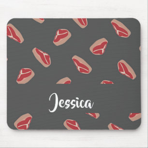 Steakfleisch auf grau mousepad