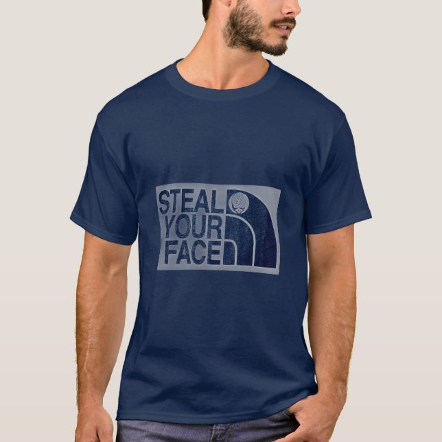 Steal Your Face Navy T-Shirt (Vorderseite)