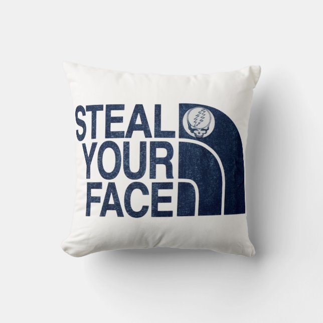 Steal Your Face Throw Pillow Kissen (Vorderseite)