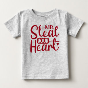 Steal Your Heart Valentinstag Baby T-shirt