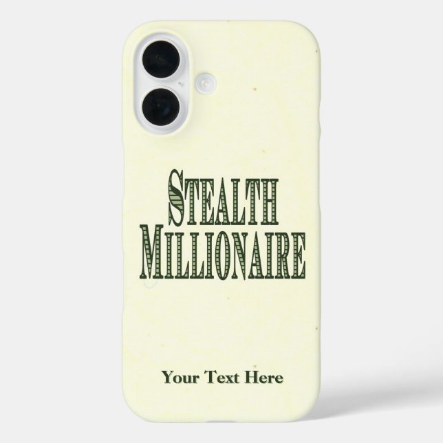 Stealth Millionaire Coque-Mate coque iphone (Verso)