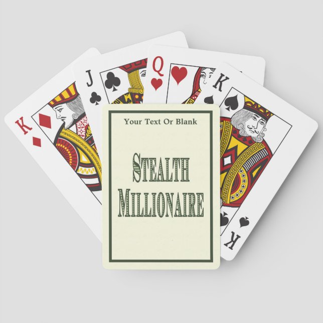 Stealth Millionaire Spielkarten (Rückseite)