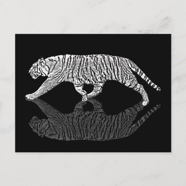 STEALTH TIGER POSTKARTE (Vorderseite)