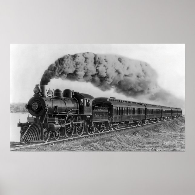 Steam Locomotive No. 999 - C. 1893 Poster (Vorne)
