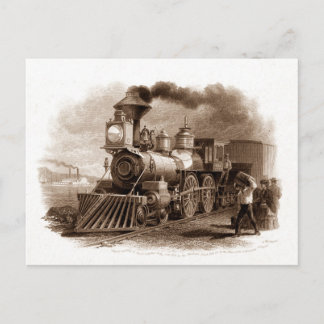 Steam Motor Postcard Postkarte