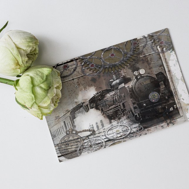 Steam Motor Steampunk Einladung Hochzeit (Von Creator hochgeladen)