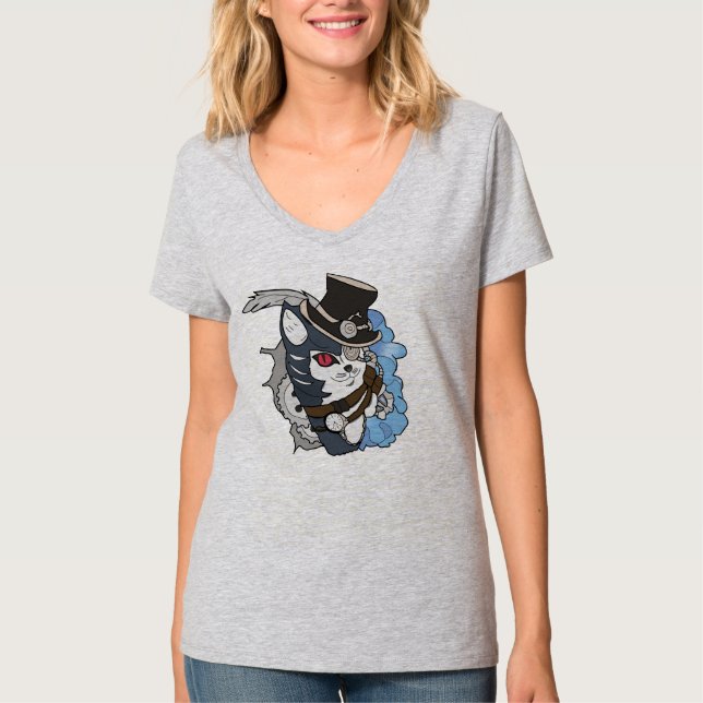 Steam Punk Cat T - Shirt (Vorderseite)