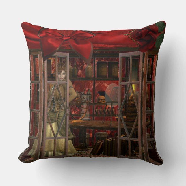 Steam Punk Elemente Kissen. Kissen (Vorderseite)