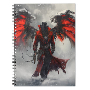Steam Punk Feuer Demon Digital Art Notizblock
