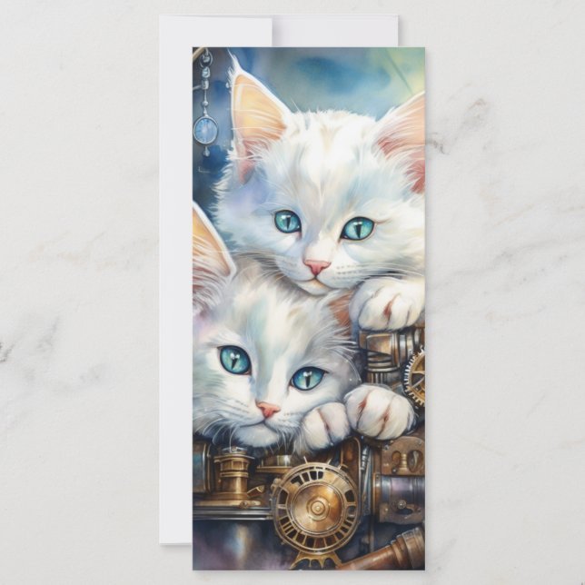 Steam Punk Kitten Card (Vorderseite)