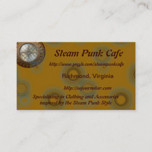 Steam Punk Style Business Cards Visitenkarte
