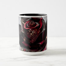 Steam Punk Verziert Black Rose
