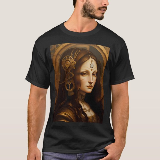 Steam Punky Mona Lisa T-Shirt (Vorderseite)