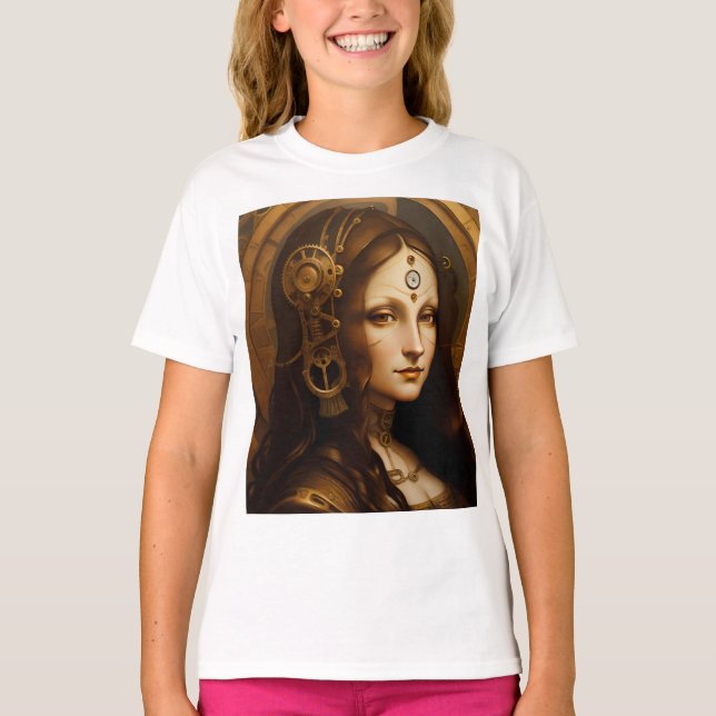 Steam Punky Mona Lisa T-Shirt (Vorderseite)