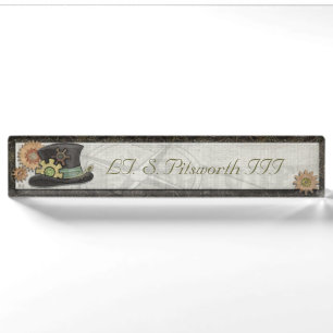 Steam Sass Steampunk Mixed Media INDIVIDUELLE NAME Namensplakette