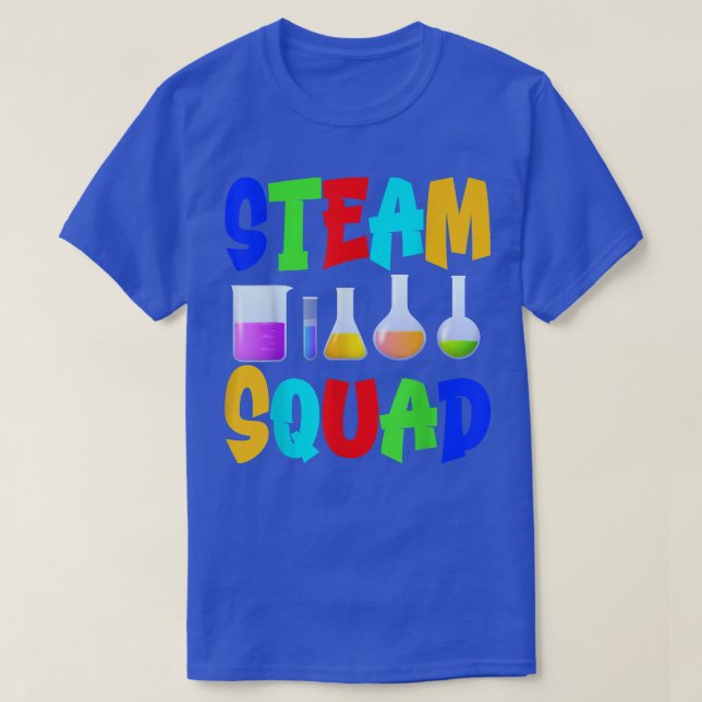 STEAM Squad Science Tech Engineering Math Art Subj T-Shirt (Design vorne)