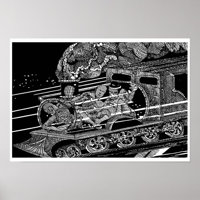 STEAM TRAIN BY BARRY COOKE POSTER (Vorne)