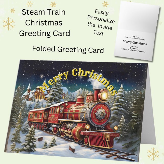 Steam Train Christmas Karte (Von Creator hochgeladen)