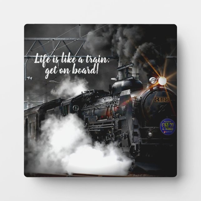 Steam Train Fotoplatte (Vorderseite)