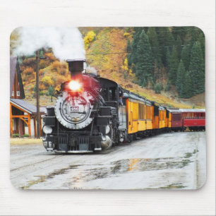 Steam train in Silverton Mousepad