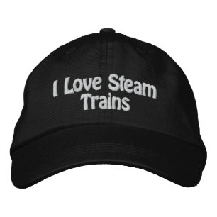 STEAM TRAINS UK BESTICKTE BASEBALLKAPPE