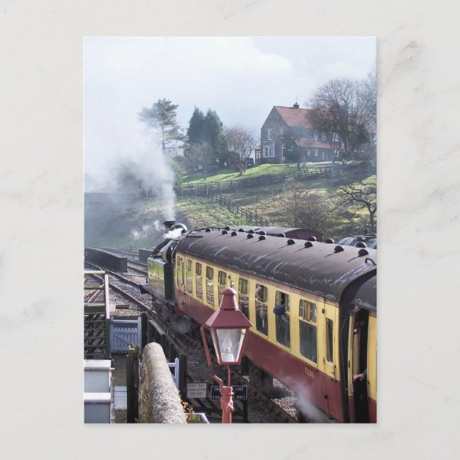 STEAM TRAINS UK POSTKARTE (Vorderseite)