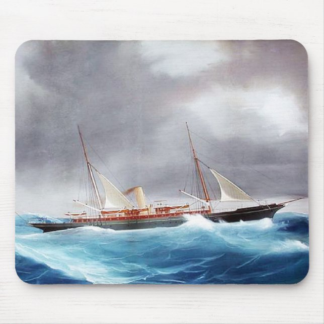 Steam Yacht Margarita 1900er Mousepad (Vorne)