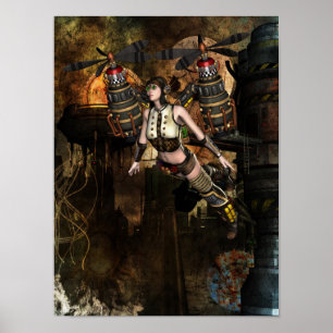 Steamampton-Girl-Poster Poster