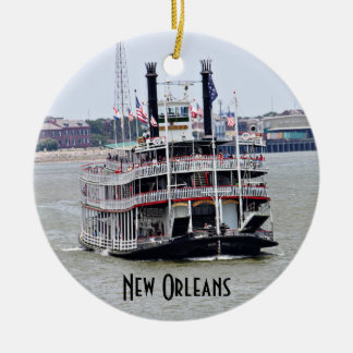 Steamboat auf dem Fluss Mississipi Keramikornament