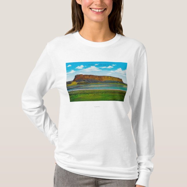 Steamboat-Felsen, obere großartige Coulee T-Shirt (Vorderseite)
