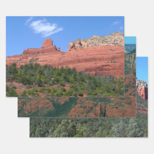 Steamboat Rock in Sedona Arizona Fotografie Geschenkpapier Set