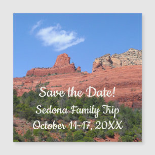 Steamboat Rock in Sedona Arizona Fotografie Magnetkarte