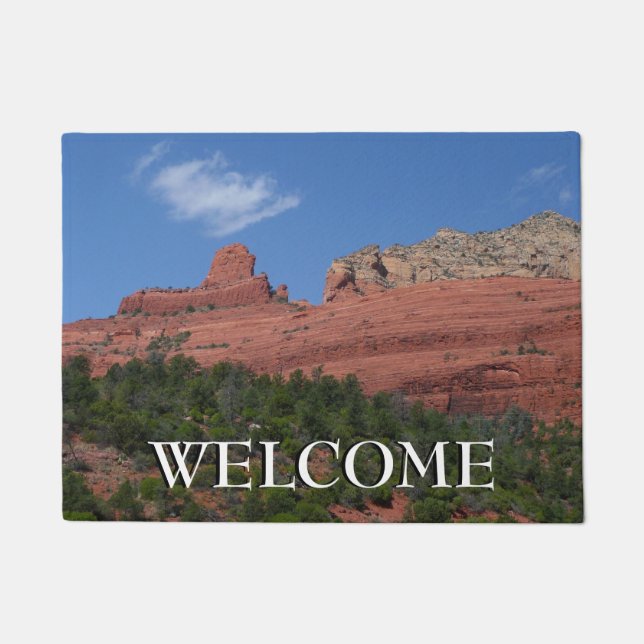 Steamboat Rock in Sedona Fußmatte (Vorderseite)
