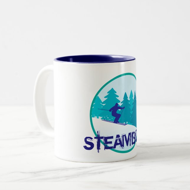 Steamboat Ski Circle Zweifarbige Tasse (Vorderseite Links)