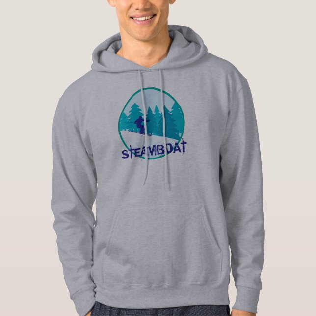 Steamboat-Ski-Kreis Hoodie (Vorderseite)