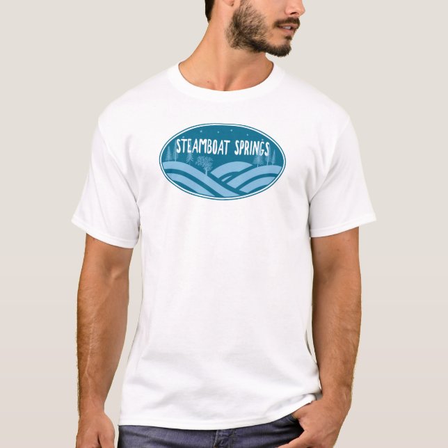 Steamboat Springs Colorado Außenbereich T-Shirt (Vorderseite)