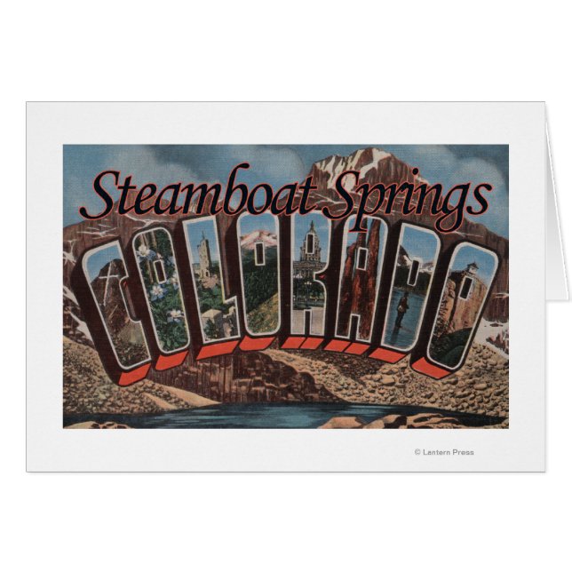 Steamboat Springs, Colorado - Großbuchstaben (Vorderseite (Horizontal))