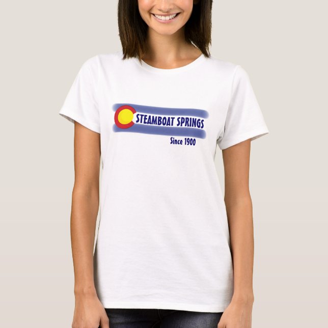 Steamboat Springs Colorado Ladys T-Shirt (Vorderseite)