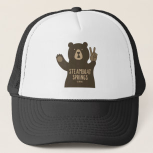 Steamboat Springs Colorado Peace Bear Truckerkappe