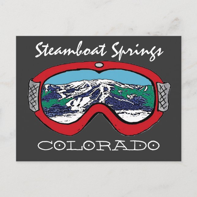 Steamboat Springs Colorado Roter Hahn Postkarte (Vorderseite)