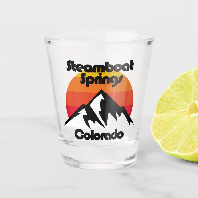Steamboat Springs Colorado Schnapsglas (Vorderseite)
