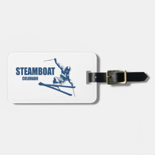 Steamboat Springs Colorado Skier Gepäckanhänger