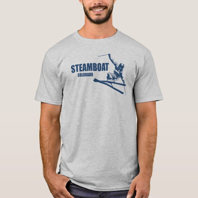 Steamboat Springs Colorado Skier T-Shirt (Vorderseite)
