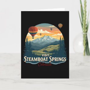 Steamboat Springs Colorado Skifahren Sonnenunterga Karte