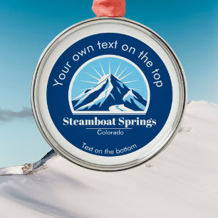 Steamboat Springs Colorado Skikarena Ornament Aus Metall