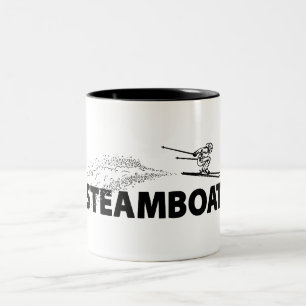 Steamboat Springs Colorado Skispringer Zweifarbige Tasse