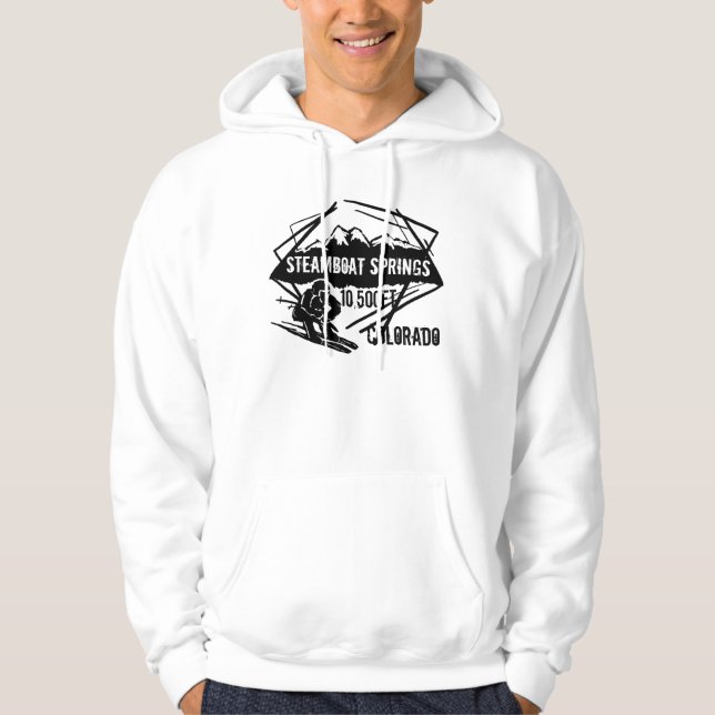 Steamboat Springs Colorado sweat - shirt à capuche (Devant)