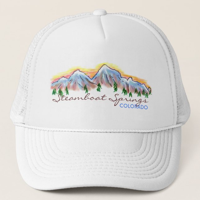 Steamboat Springs Colorado Truckerkappe (Vorderseite)